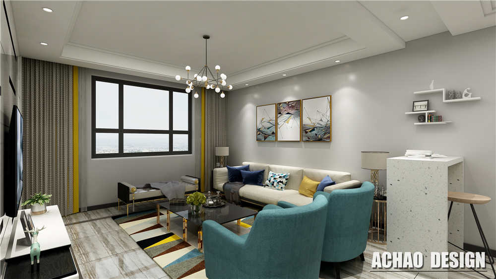 龍湖九里晴川-現(xiàn)代簡約-臥室設計效果圖