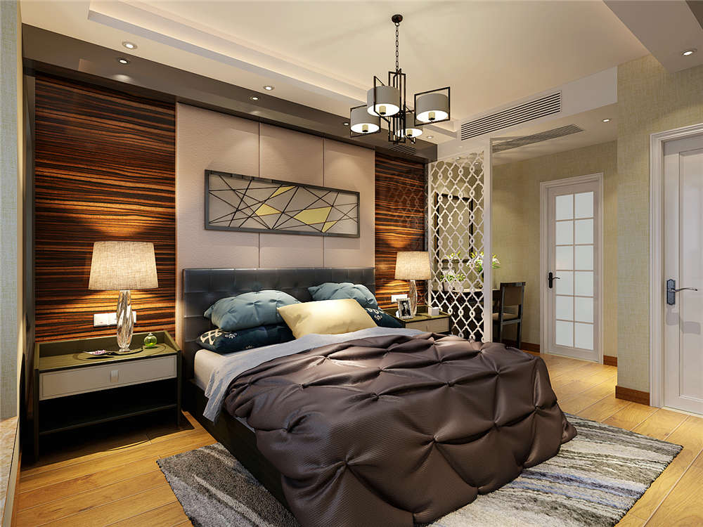龍湖九里晴川-現(xiàn)代簡(jiǎn)約-臥室設(shè)計(jì)效果圖