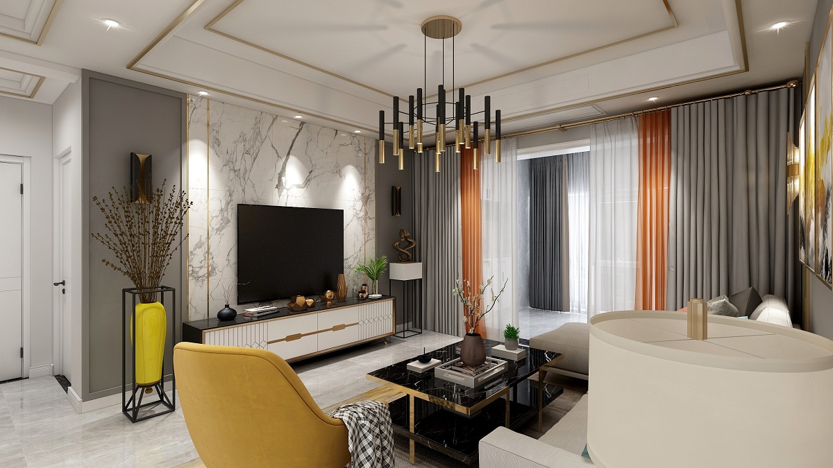 龍湖九里晴川-現(xiàn)代簡(jiǎn)約-臥室設(shè)計(jì)效果圖